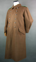 WWII German Brown Wool DAK Heer Afrikakorps Greatcoat Tropical Overcoat
