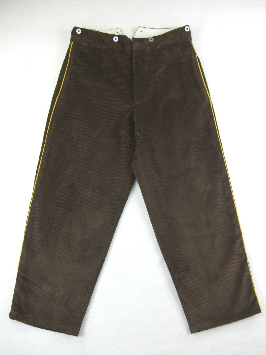 WW1 French Infantry Artillery Worker Corduroy Pantalon WW1 French Infantry Artillery Worker Corduroy Pantalon