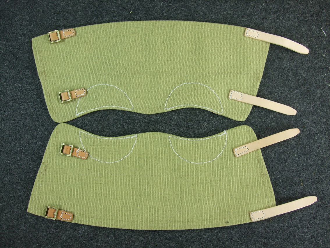 WW2 British Army Canvas Gaiters Sand