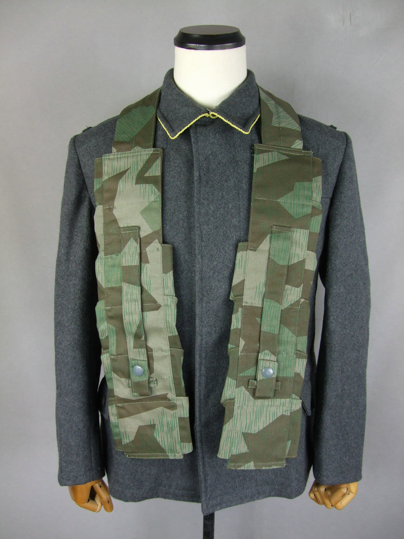 WW2 German LW Fallschirmjager K98 Bandoleer Splinter Camo WW2 German LW Fallschirmjager K98 Bandoleer Splinter Camo