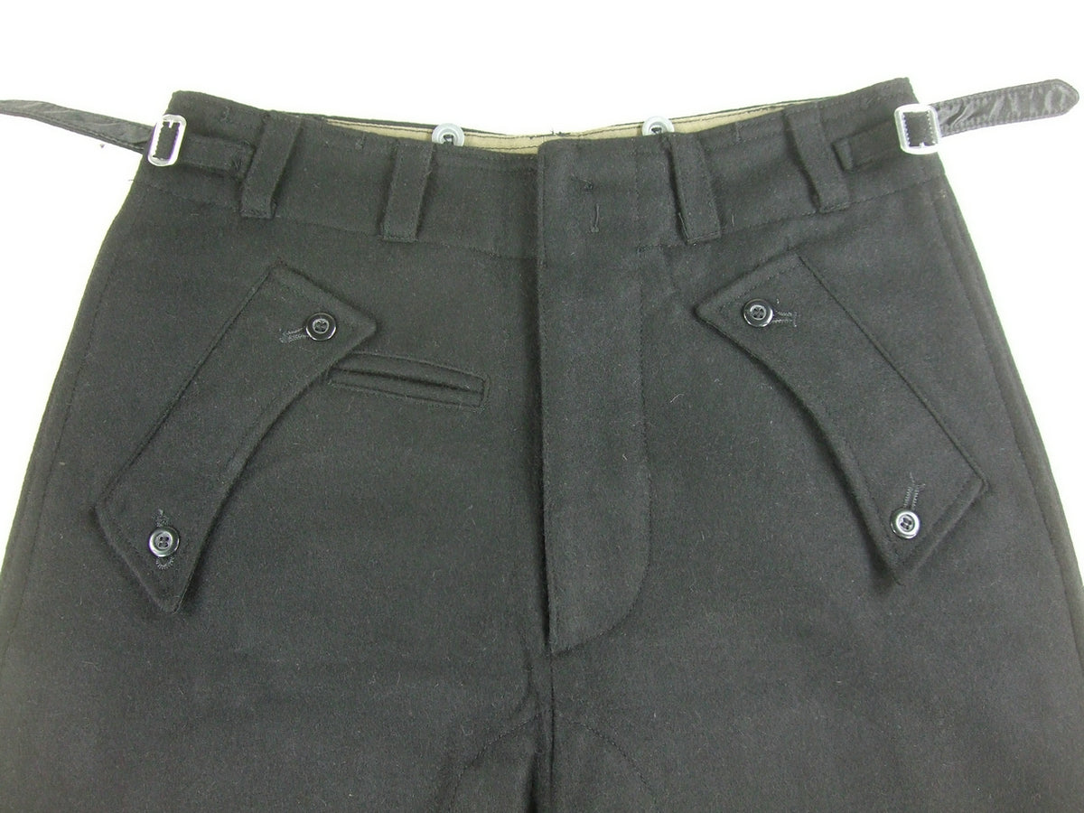 WWII German Elite Black Wool Panzer Trousers Pants – Hikishop