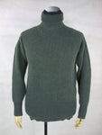 WWII Italy Italian Grey Green Wool Turtleneck Sweater