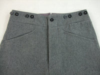 WW2 Finnish M36 Wool Field Trousers Pants Light Stone Grey