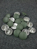 WWII German Painted Grain Tunic Button Field Grey X 20