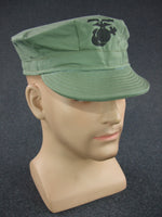 WWII USMC Green HBT Utility Cap EGA