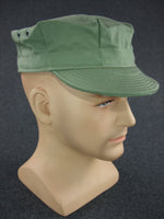 WWII WW2 US USMC Green HBT Utility Field Cap Plain