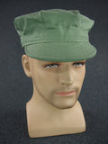 WWII WW2 US USMC Green HBT Utility Field Cap Plain