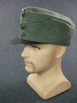 WW1 Austria-Hungary Austro-Hungarian Imperial Army M1915 Field Grey Leather Visor Cap