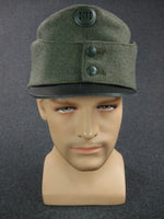 WW1 Austria-Hungary Austro-Hungarian Imperial Army M1915 Field Grey Leather Visor Cap