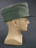 WW1 Austria-Hungary Austro-Hungarian Imperial Army M1915 Field Grey Leather Visor Cap