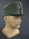WW1 Austria-Hungary Austro-Hungarian Imperial Army M1915 Field Grey Leather Visor Cap
