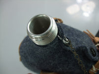 WWII German Luftwaffe LW Canteen, Blue-grey Wool Felt Cover, Aluminium Cup Set