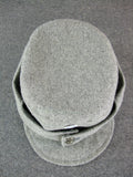 WWII Finnish Enlisted Soldier Field Cap With Badge Light Gray Wool