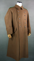 WWII German Brown Wool DAK Heer Afrikakorps Greatcoat Tropical Overcoat