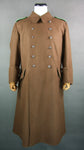 WWII German Brown Wool DAK Heer Afrikakorps Greatcoat Tropical Overcoat