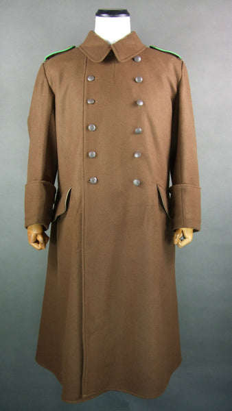 WWII German Brown Wool DAK Heer Afrikakorps Greatcoat Tropical Overcoat