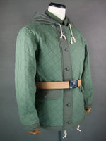 WWII German Luftwaffe LW Reversible Winter Quilted Parka Reed Green & White