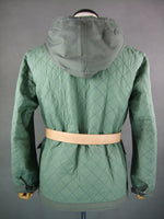 WWII German Luftwaffe LW Reversible Winter Quilted Parka Reed Green & White