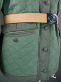 WWII German Luftwaffe LW Reversible Winter Quilted Parka Reed Green & White