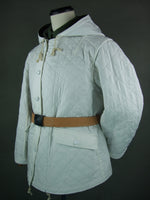 WWII German Luftwaffe LW Reversible Winter Quilted Parka Reed Green & White