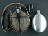 WWII German Medical Canteen, Cover, Carry Strap, Cup Set