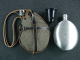 WWII German Medical Canteen, Cover, Carry Strap, Cup Set