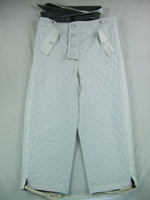 WW2 German Luftwaffe LW Reversible Winter Quilted Pants Reed Green & White