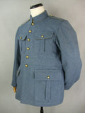 WW1 French Horizon Blue Wool Officer Tunic Bleu Horizon Vareuse Modèle M1915