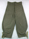 WW1 Italian Light Grey Green Wool Model 1909 Trousers For Mountain Troops