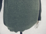 WWII Italy Italian Grey Green Wool Turtleneck Sweater