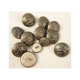 Finnish Stone Grey Pebble Grain Button 21mm X10 15mm X2