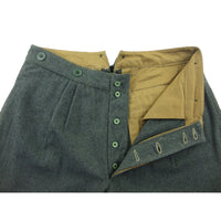 WW1 Italy Grey Green Wool Pants Pantalone