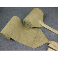 WW2 France French Wool Leggings Puttee Pair