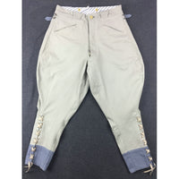 WW2 France French Officer Mastic Pants Breeches Heavy Cotton