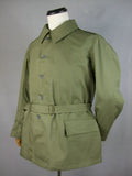 WW2 France French Army Model 1938 Bourgeron Jacket Light Green
