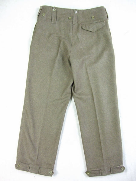WW2 Great Britain British Army P37 Battle Dress Officer Wool Trousers ...
