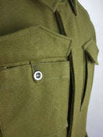WWII Czechoslovak Green Wool VZ.21 VZ21 Field Tunic Jacket