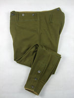 WWII Czechoslovak Green Wool VZ.21 VZ21 Field Pants Breeches