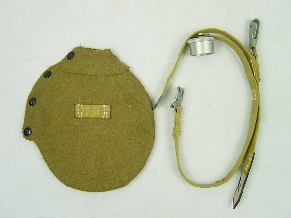 WWII German DAK Tropic Canteen's Cover & Web Strap