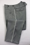 WW2 Stone Grey Gabardine Straight Leg Piped Dress Pants Trousers