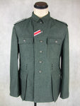 WWII World War 2 German M43 Field Tunic Grey Green Wool