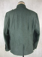 WWII World War 2 German M43 Field Tunic Grey Green Wool