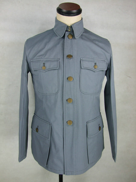 WW2 China Chinese Officer KMT Field Jacket Tunic Grey Gray