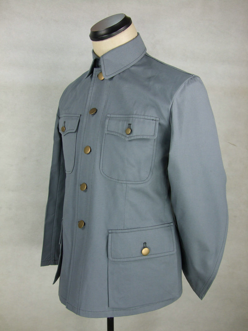 WW2 China Chinese Officer KMT Field Jacket Tunic Grey Gray – Hikishop