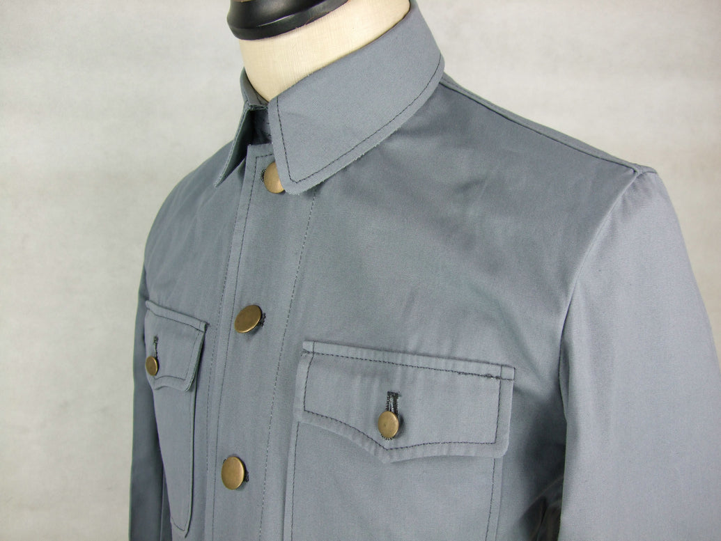 WW2 China Chinese Officer KMT Field Jacket Tunic Grey Gray – Hikishop