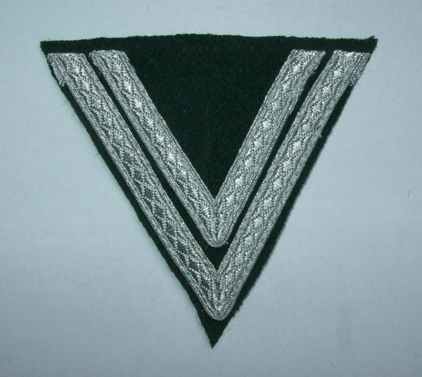 WWII German Sleeve Chevrons OBERGEFREITER INFANTRY Green Wool