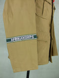 WWII German DAK Field Tunic Jacket With Insignia Sand