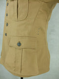 WWII German DAK Field Tunic Jacket With Insignia Sand