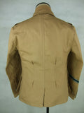 WWII German DAK Field Tunic Jacket With Insignia Sand