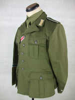 WWII German DAK Field Tunic Jacket With Insignia Green
